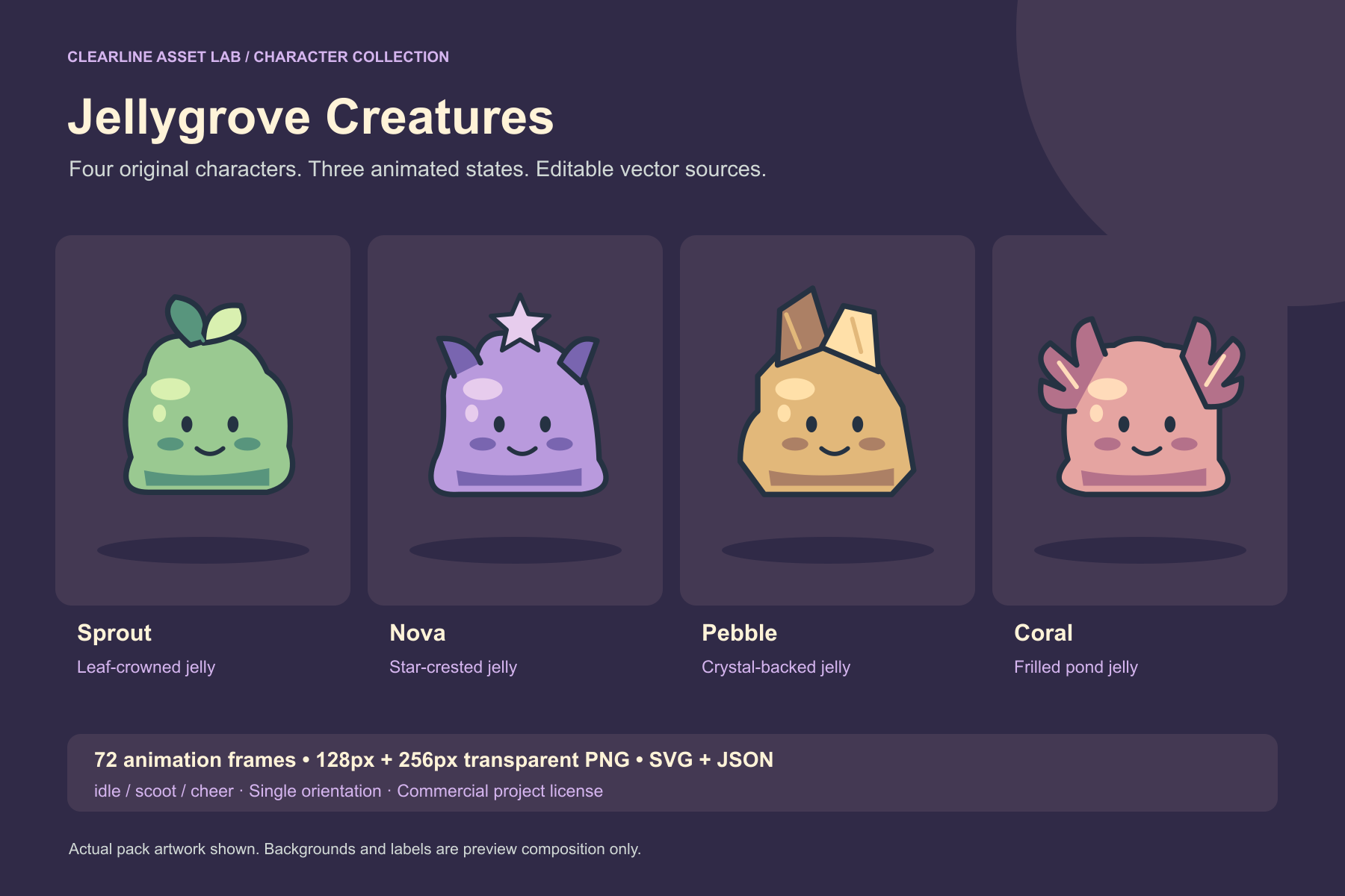 Jellygrove Creatures — product preview