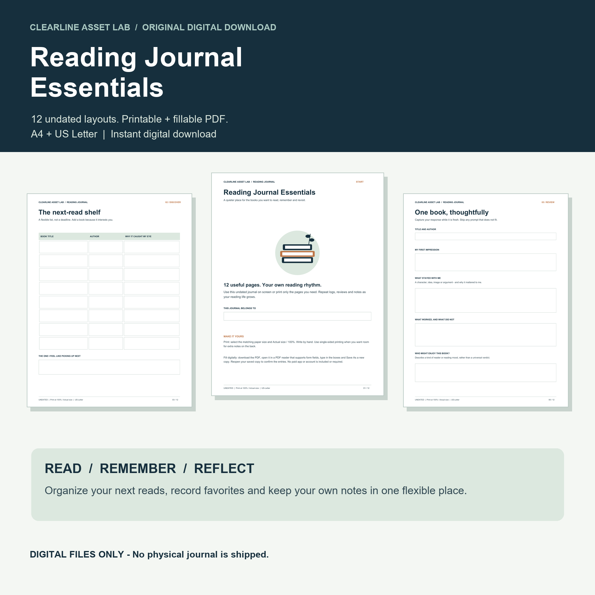 Reading Journal Essentials — product preview