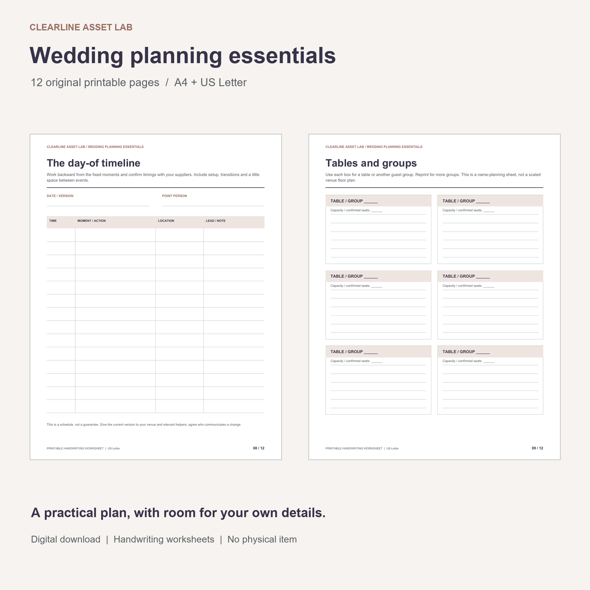 Wedding Planning Essentials — product preview