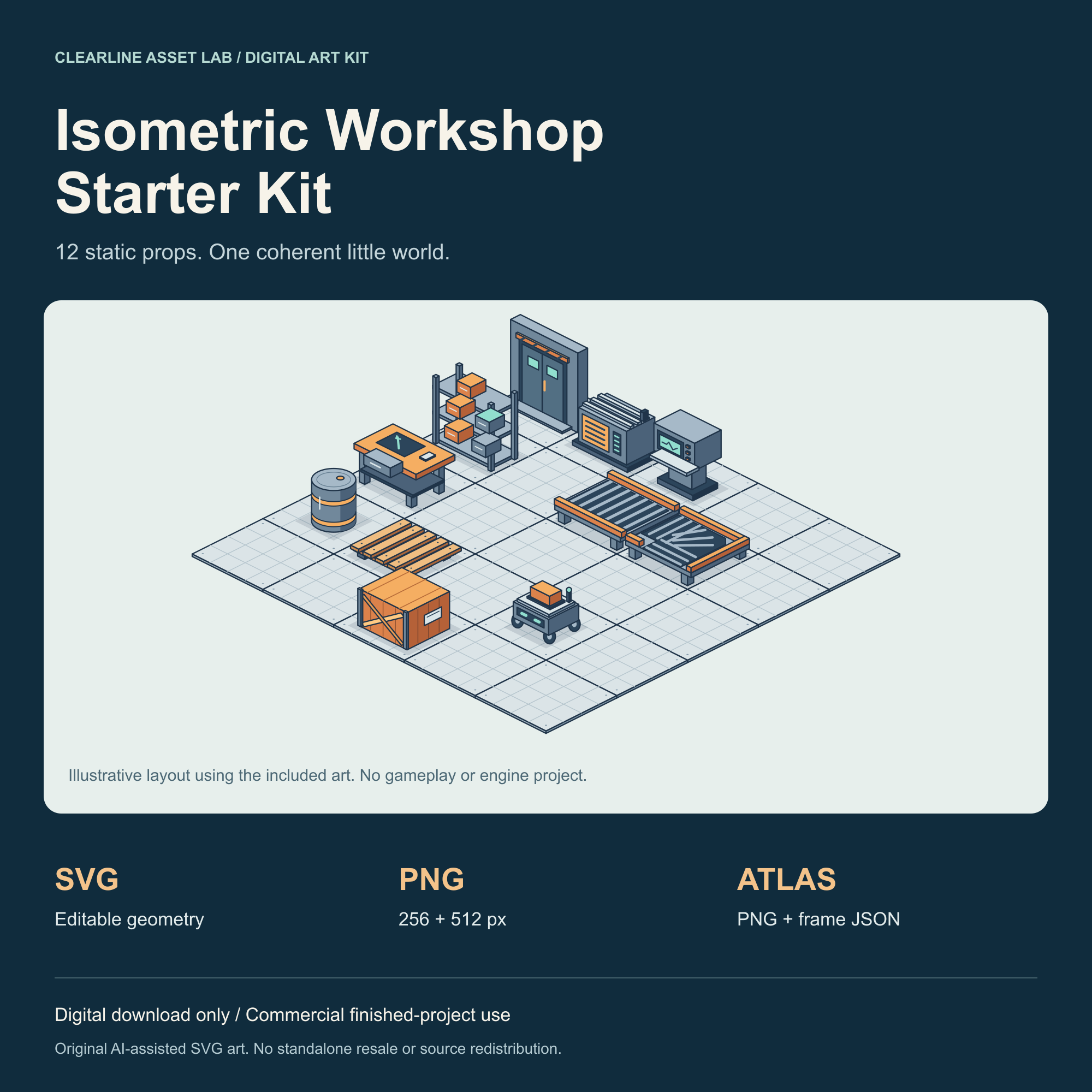 Isometric Workshop Starter Kit — product preview
